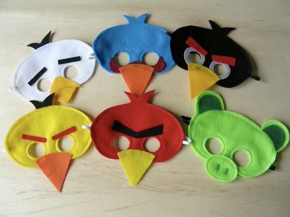Very Displeased Birds Masks