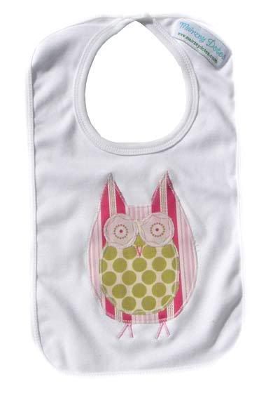 Owl Baby Bib by Mairzey Dotes