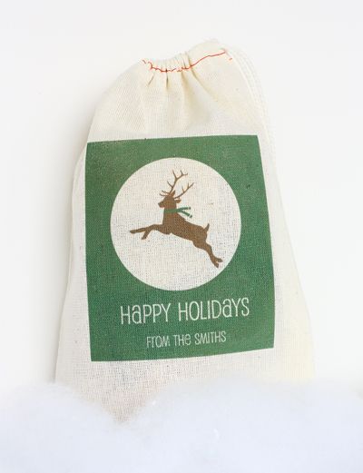 Reusable holiday gift bag