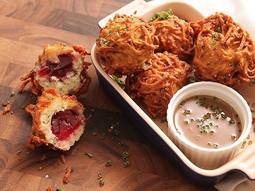 Latke Crusted Turkey Stuffing Fritters | Cool Mom Picks