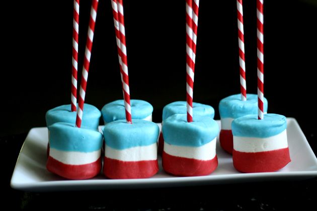 Fourth of July Marshmallow Pops on Cool Mom Picks