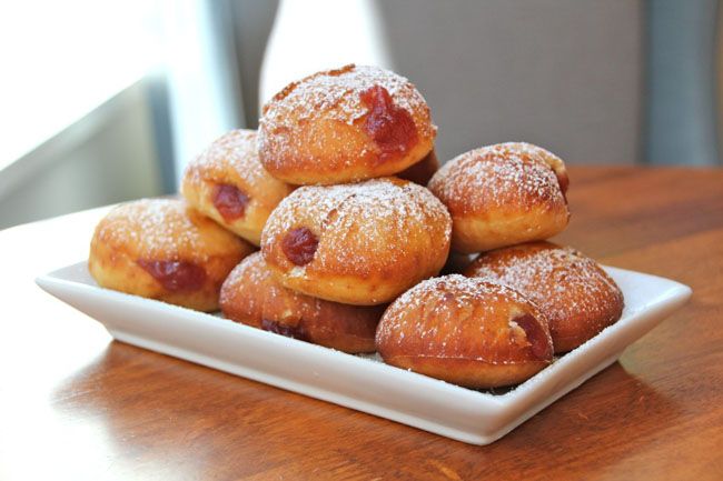 Thanksgivukkah Cranberry Sauce Jelly Donuts | Cool Mom Picks