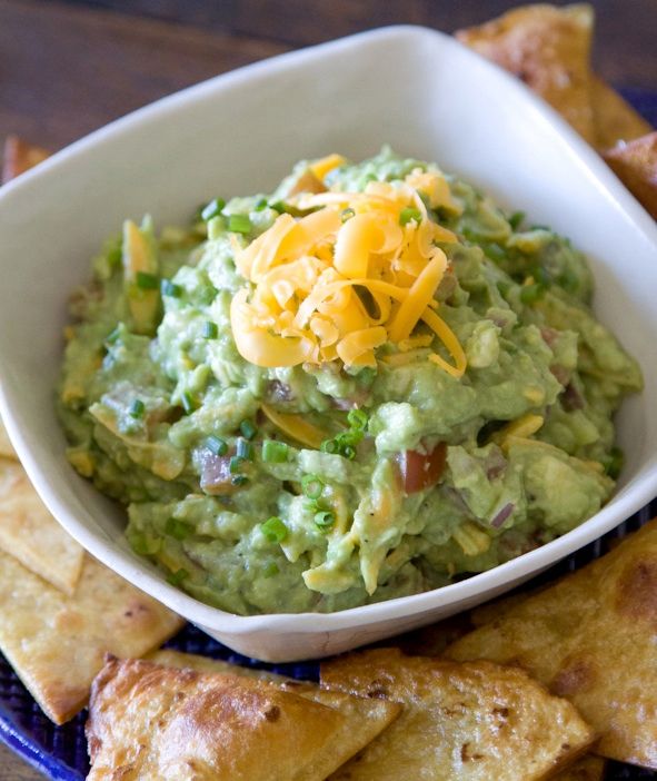 Cheesy Guacamole recipe from What's Gaby Cooking
