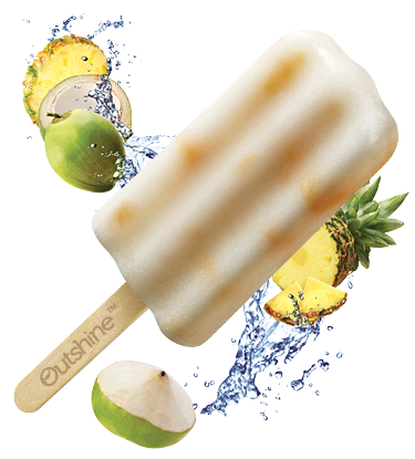 Edy's Coconut Pineapple pops