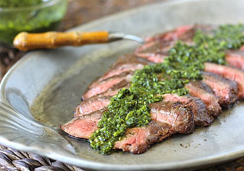 Grilled Steak with Chimichurri at The Galley Gourmet
