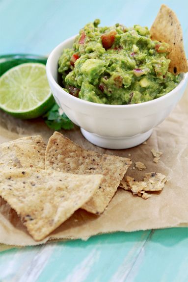 Roasted Tomatillo Guacamole recipe via Good Life Eats