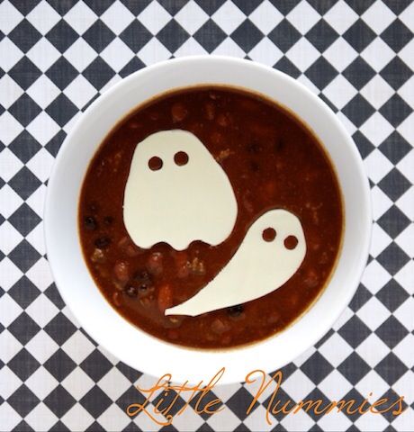 Ghost Chili Halloween dinner on Cool Mom Picks