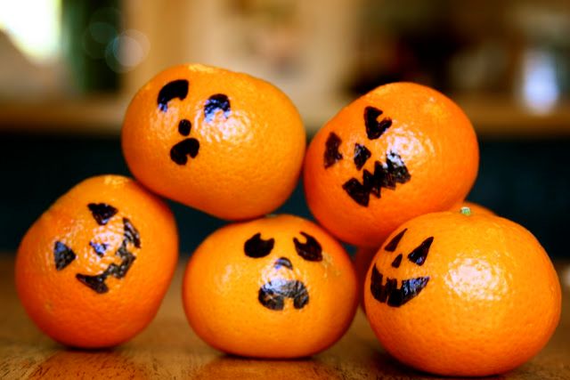 Tangerine Jack-o-lanterns on Cool Mom Picks