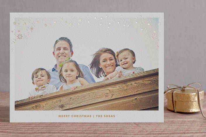 foil-pressed holiday cards from minted | cool mom picks