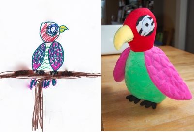 turning children's drawings into stuffed animals