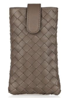 Bottega Veneta leather iphone case