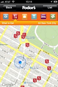 Fodor's Travel app maps