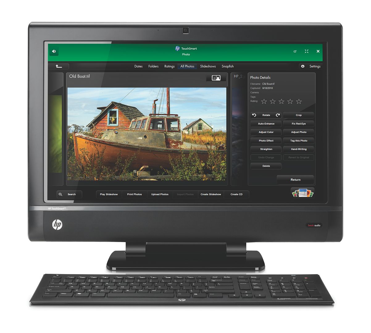 Family desktop touch screen computers: HP TouchSmart