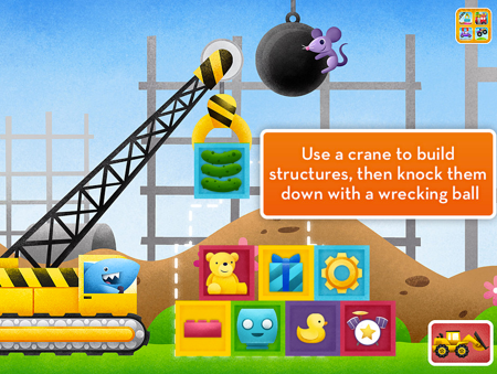 Fun with cranes in the More Trucks app | Cool Mom Tech