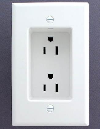Leviton recessed outlet