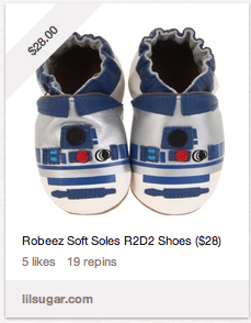 Cool Pinterest pins: R2D2 baby booties 