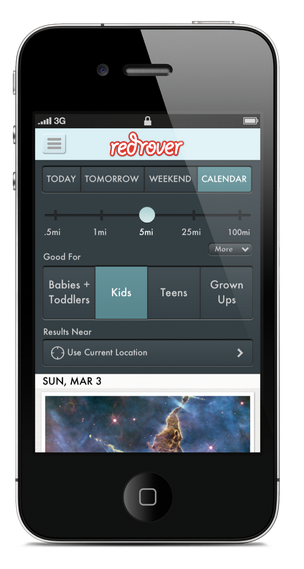 RedRover app screenshot | cool mom tech