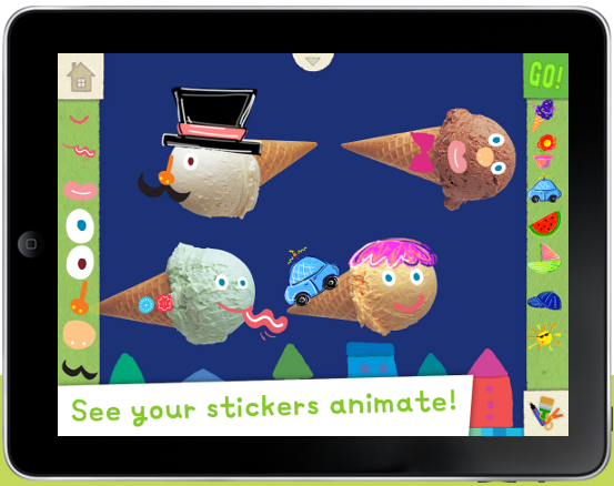 Lazoo Magic Stickers! app for iOS on Cool Mom Tech