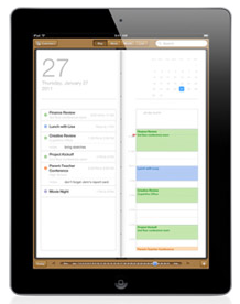 iPad calendar app