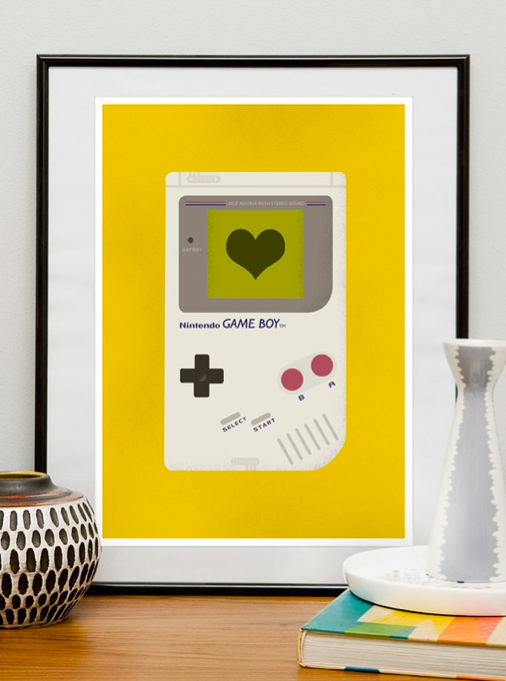 Nintendo Game Boy nursery art