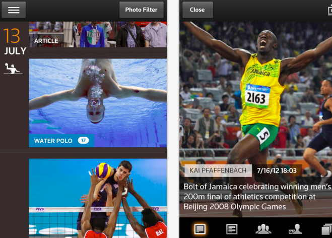 Reuters Olympics app 