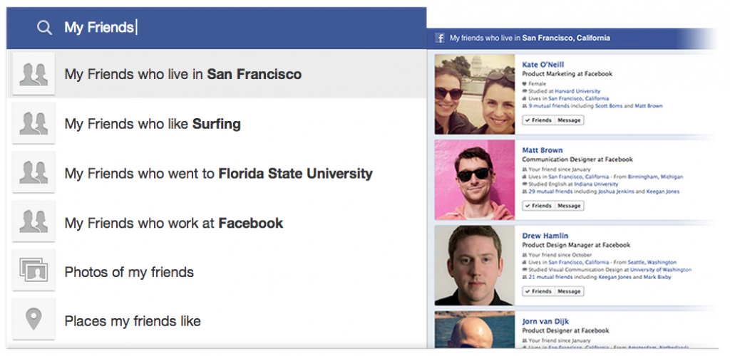 Facebook Graph Search 