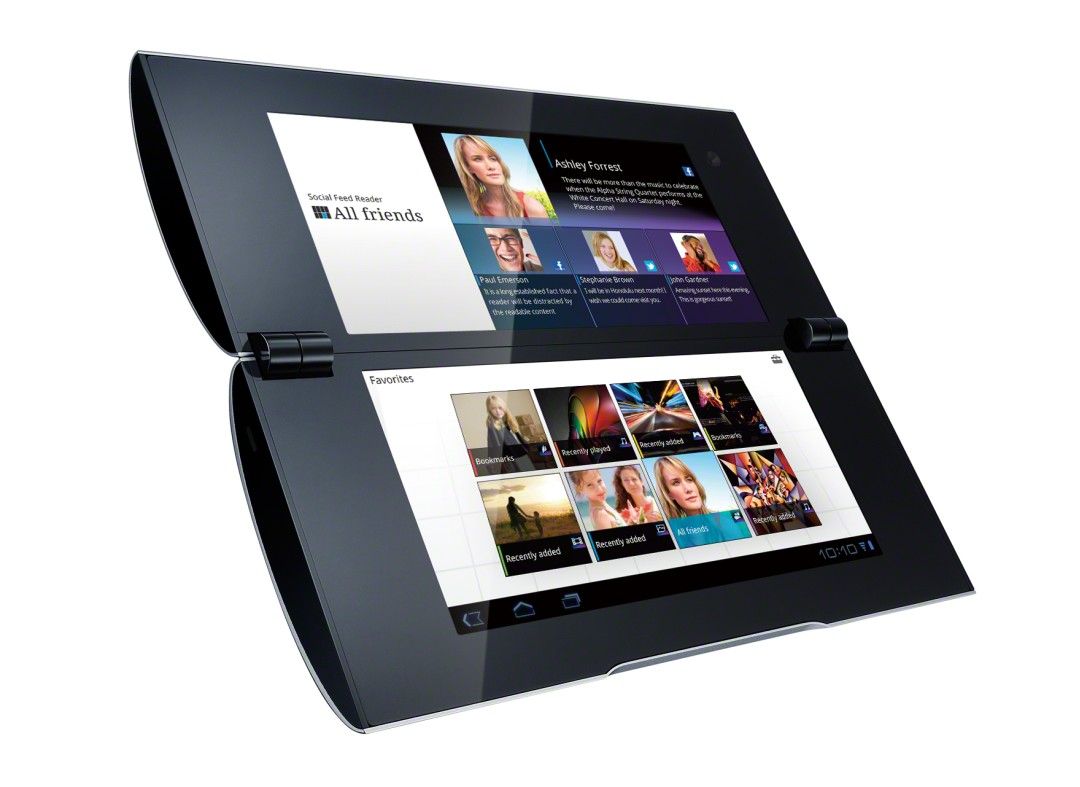 Sony Tablet P with folding split screen
