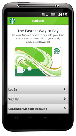 Back to school apps for parents: Starbucks app for Android