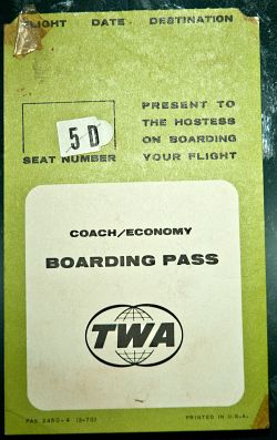 TWA Boarding Pass