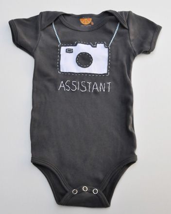 Holiday Tech Gifts for Babies: Photographer's Assistant onesie