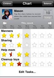 Back to school apps for parents: iReward Chart