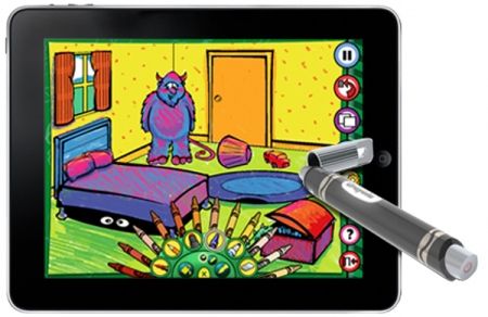 Crayola coloring app for kids with digital stylus