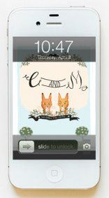 Free custom iPhone wallpaper from Wedding Chicks