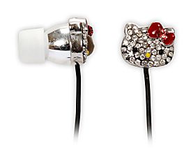 Holiday Tech Gifts for the Audiophile: Hello Kitty Bling Earbuds