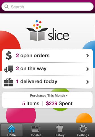 Slice app - track your online purchases