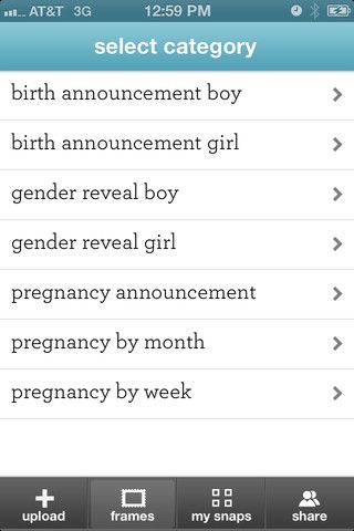 Categories | BellySnaps pregnancy announcement app