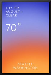 SOLAR weather app for the iPhone