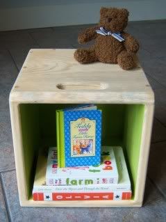 wooden storage cubes