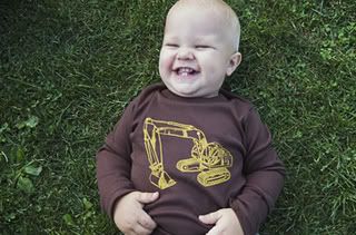 Boys' Shirt with Excavator