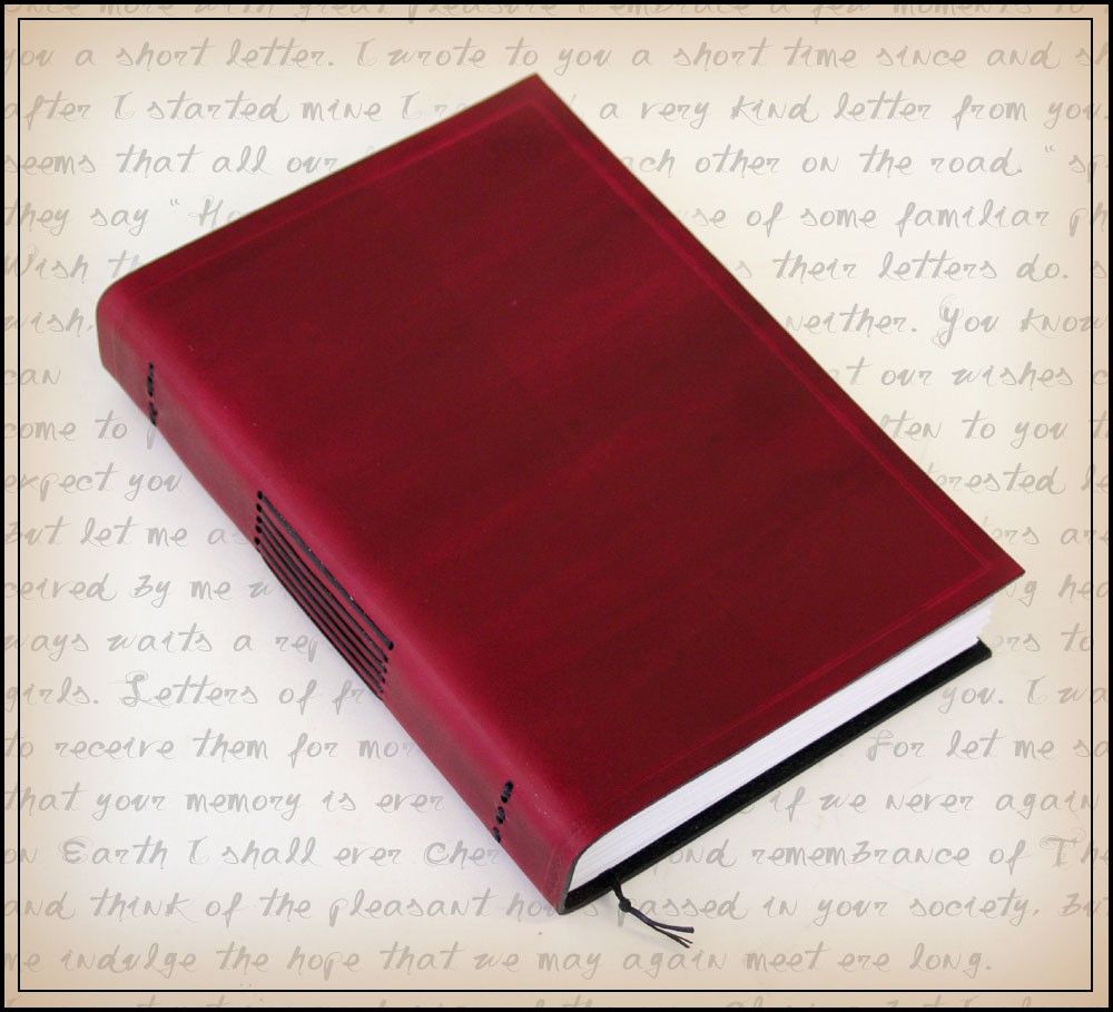Julie Boyles Red Leather Journal