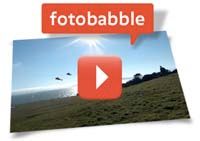 Fotobabble photo sharing website - record a message