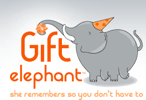 Gift Elephant never forgets a birthday. Or a gift.