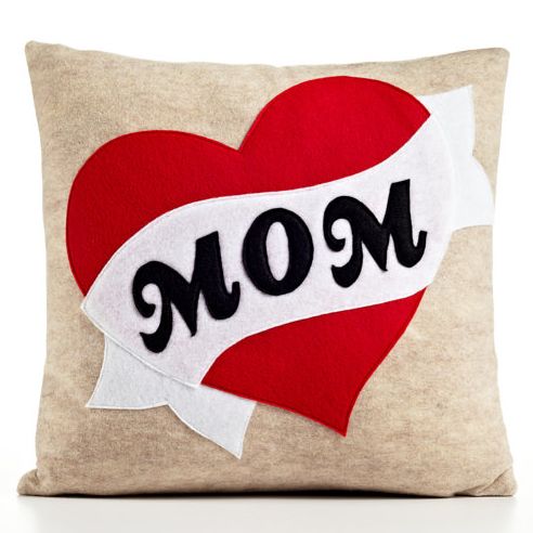 Mother's Day gift ideas: Mom tattoo pillow