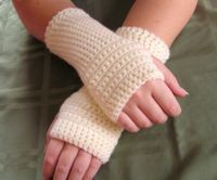 Handmade fingerless gloves