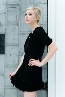 Custom little black dress by Sarah Seven