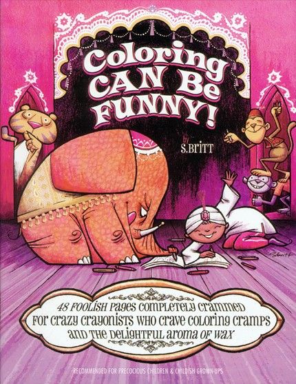 Coloring Can Be Funny kids' coloring book