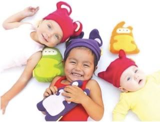 Cool baby hats, stuffed dolls by Muddy Cloud