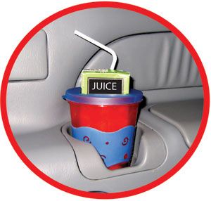 No squeeze juice box holder