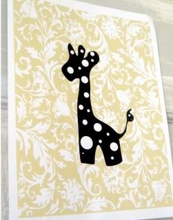 Giraffe print by Michalle Sessions