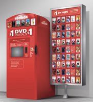 Redbox video rental service kiosk
